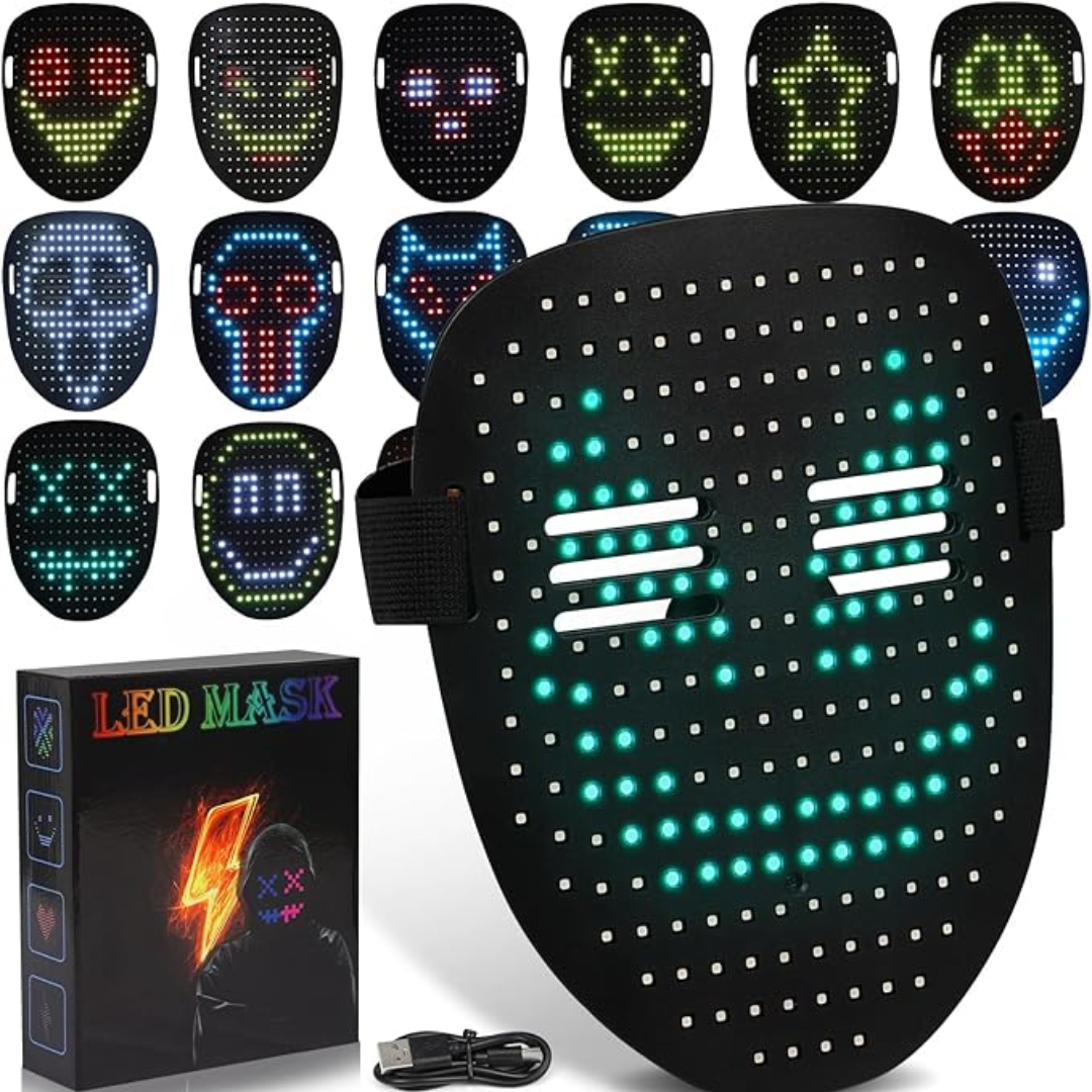 Máscara LED con Detección de Gestos