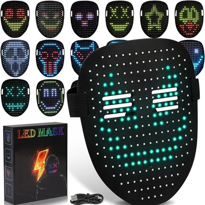 Máscara LED con Detección de Gestos